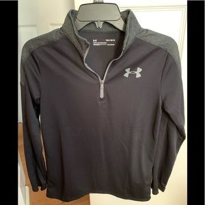 Boys Under Armour 1/2 zip long sleeve shirt